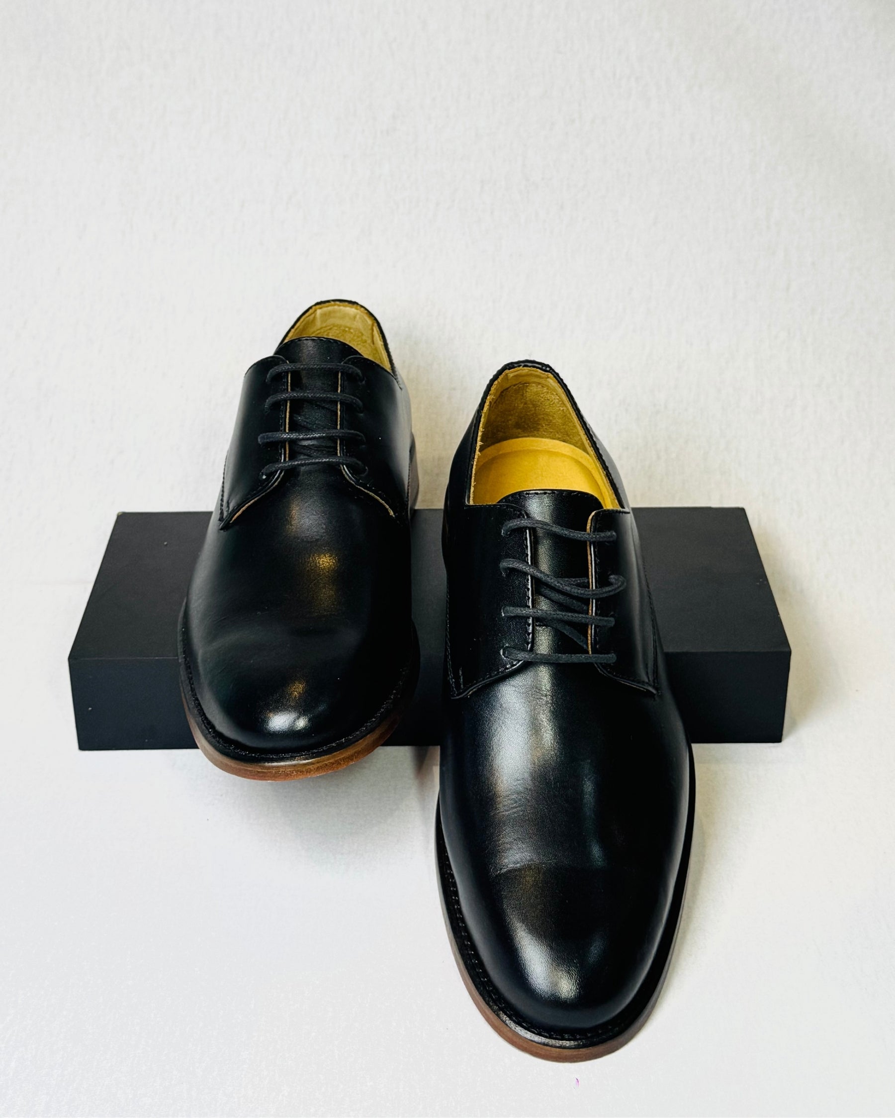 Sapato Social Derby Preto e Marrom - Kennedy Store