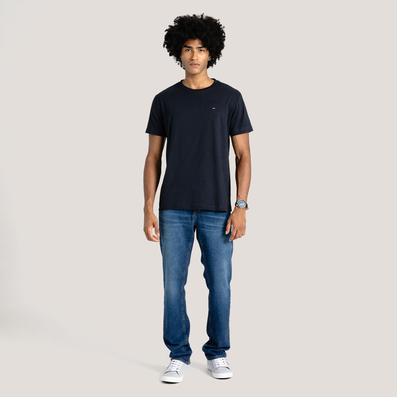 Camiseta Clássica Gola C - Tommy Hilfiger