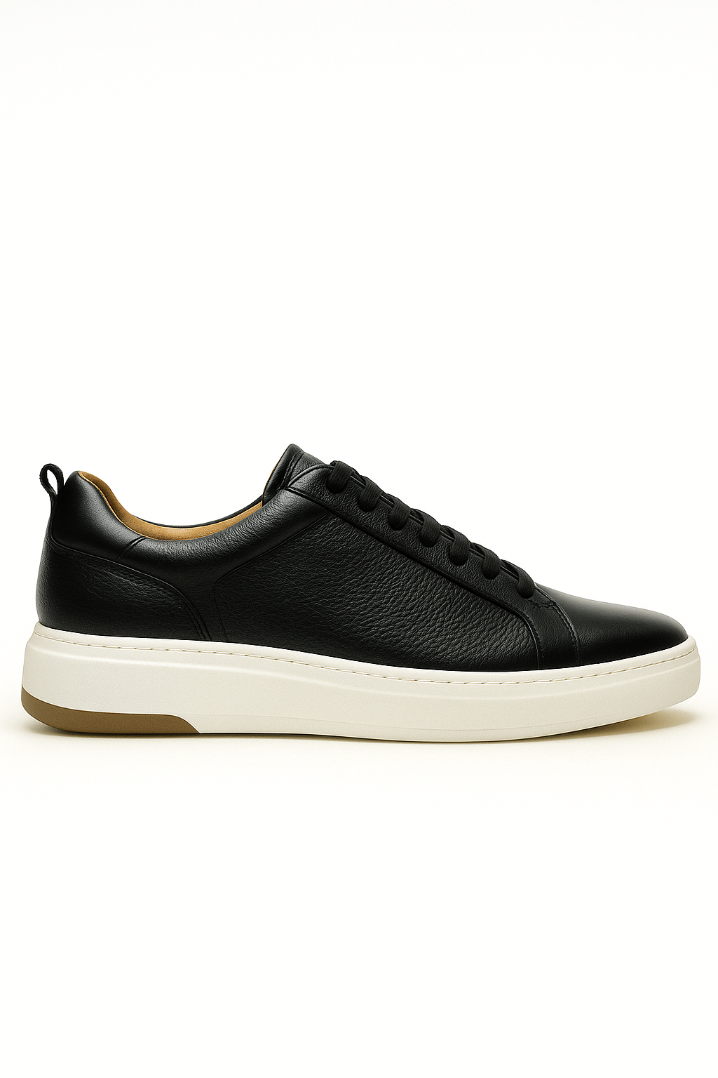 Sneaker Lapela Preto Couro Nobre Alta resistência - Kennedy Store