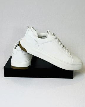 Sneaker Lapela All White Couro Nobre Alta resistência - Kennedy Store