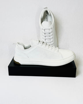 Sneaker Lapela All White Couro Nobre Alta resistência - Kennedy Store