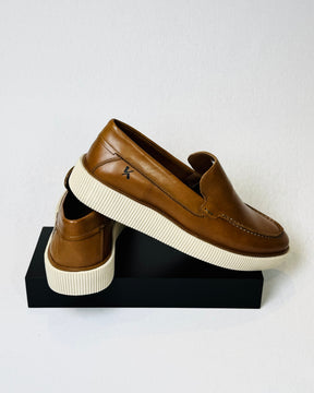 Mocassim Couro Nobre Marrom Alta resistência - Kennedy Store